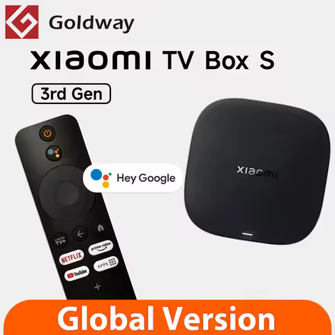 Xiaomi TV Box S 3rd Gen Global Version 32GB ROM Quad Core 4K Ultra HD BT5.2 Google TV Google Assistant Mi Smart Media Player