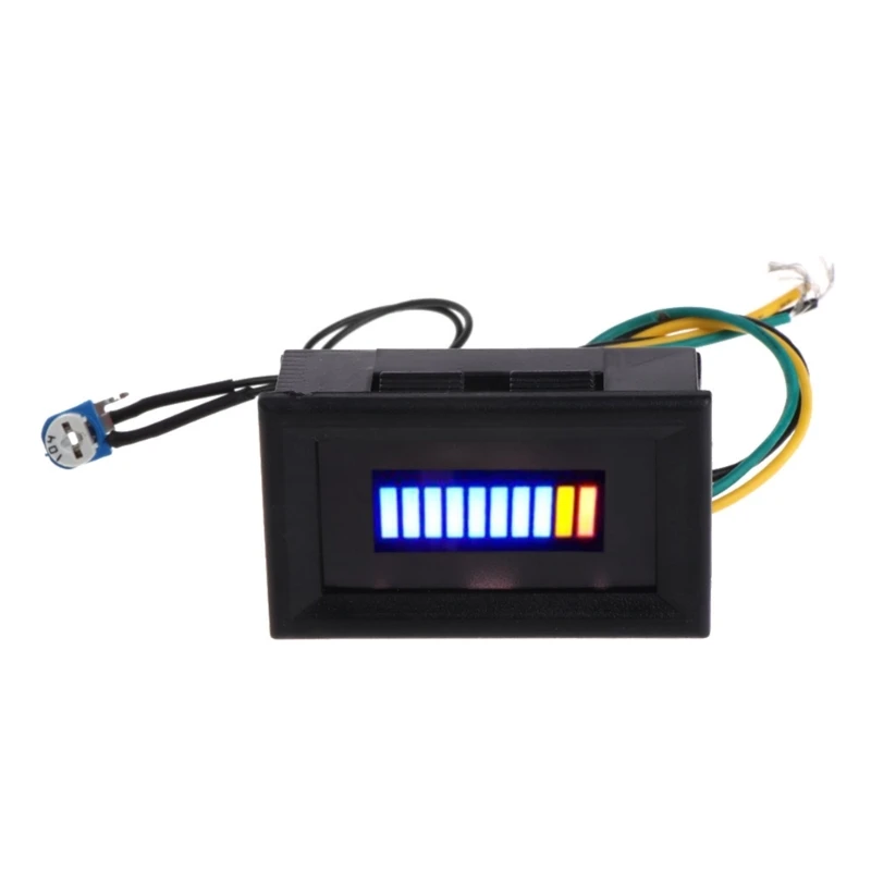 12V Universal Adjustable LED Oil Gauge Compatible for Motorcycle Car Fuel Level Gauge Indicator