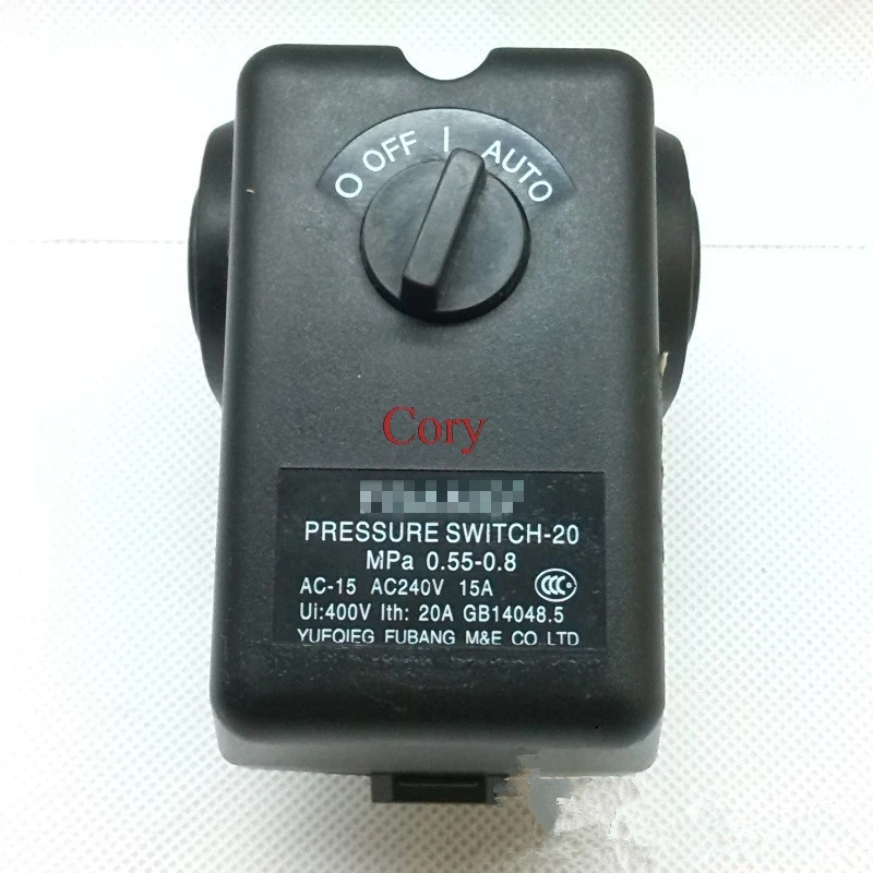 Optional Automatic Manual Operation Rotary Button Pressure Switch 0.55-0.8Mpa