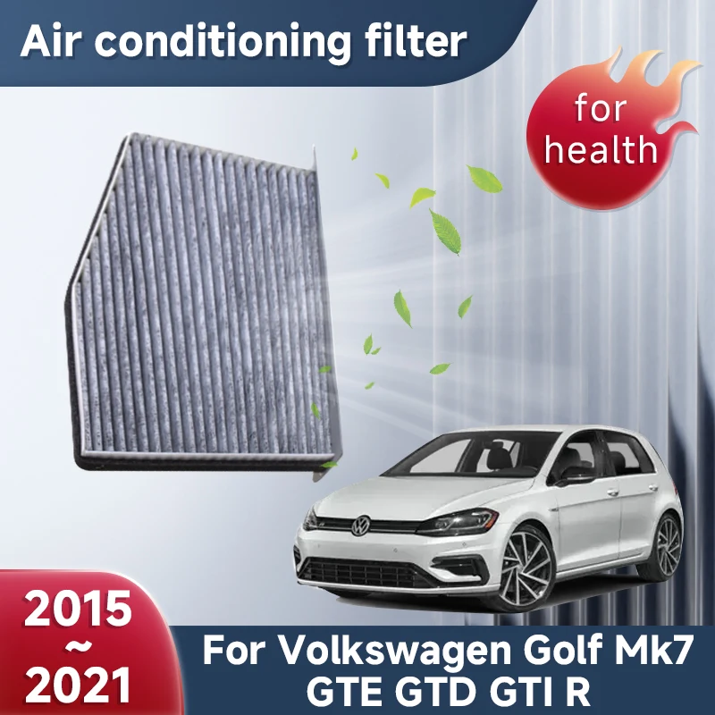 

Activated Carbon Air Conditioner Filters Car For Volkswagen Golf Mk7 GTE GTD GTI R 2015~2021 Filters Exhaust Purifie Accessories