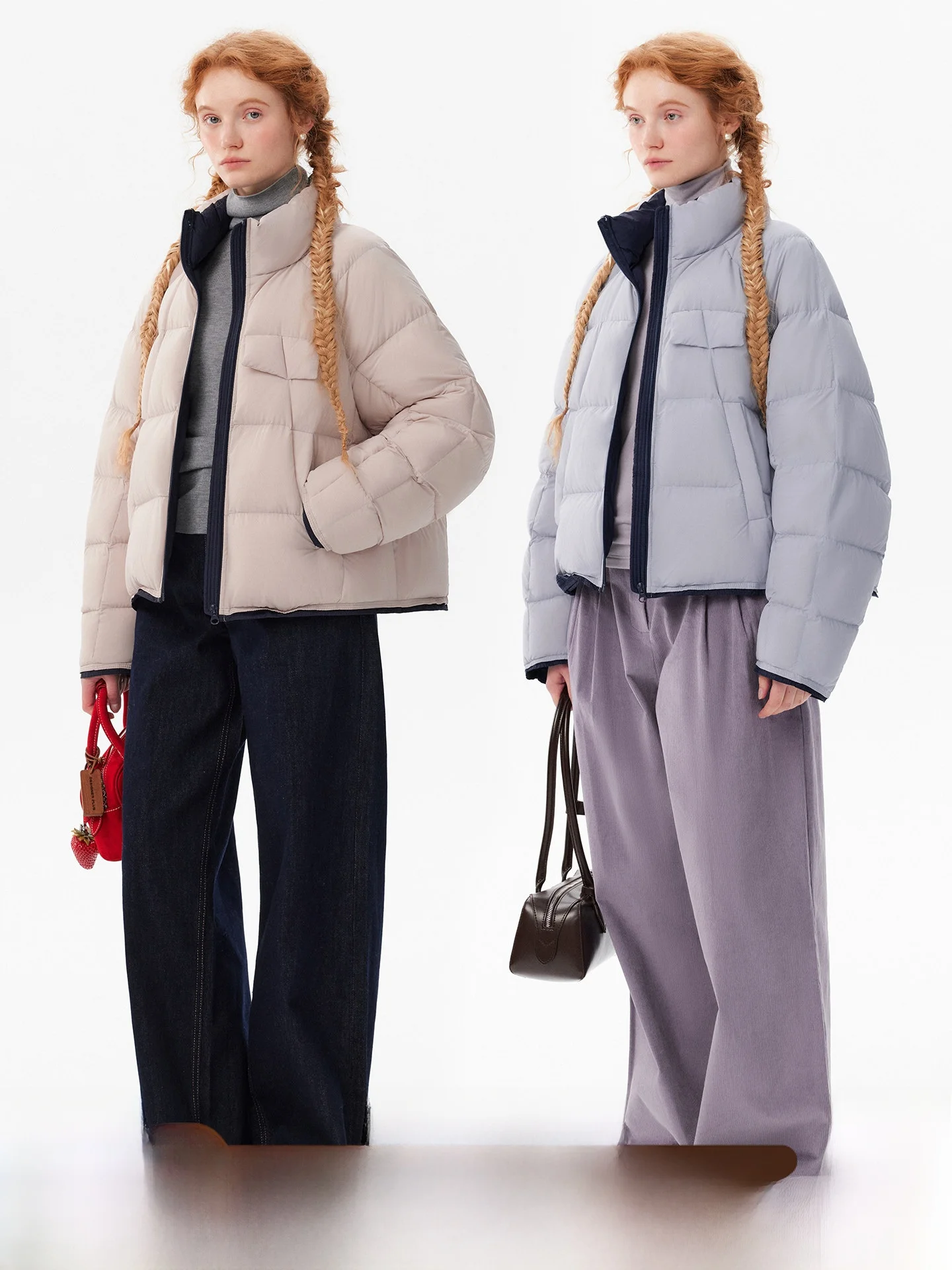 

plus High Quali Color Blo ort down Jaet 90 Du down Windproof Casual Loose Fit Ladies Winter Coat