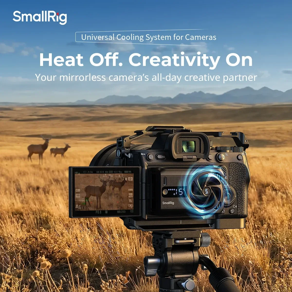 

Вентилятор охлаждения SmallRig для камер Sony ZV-E10, A7M4, FX30, A7C2, Canon R52, R6M3, R7 и беззеркальных камер
