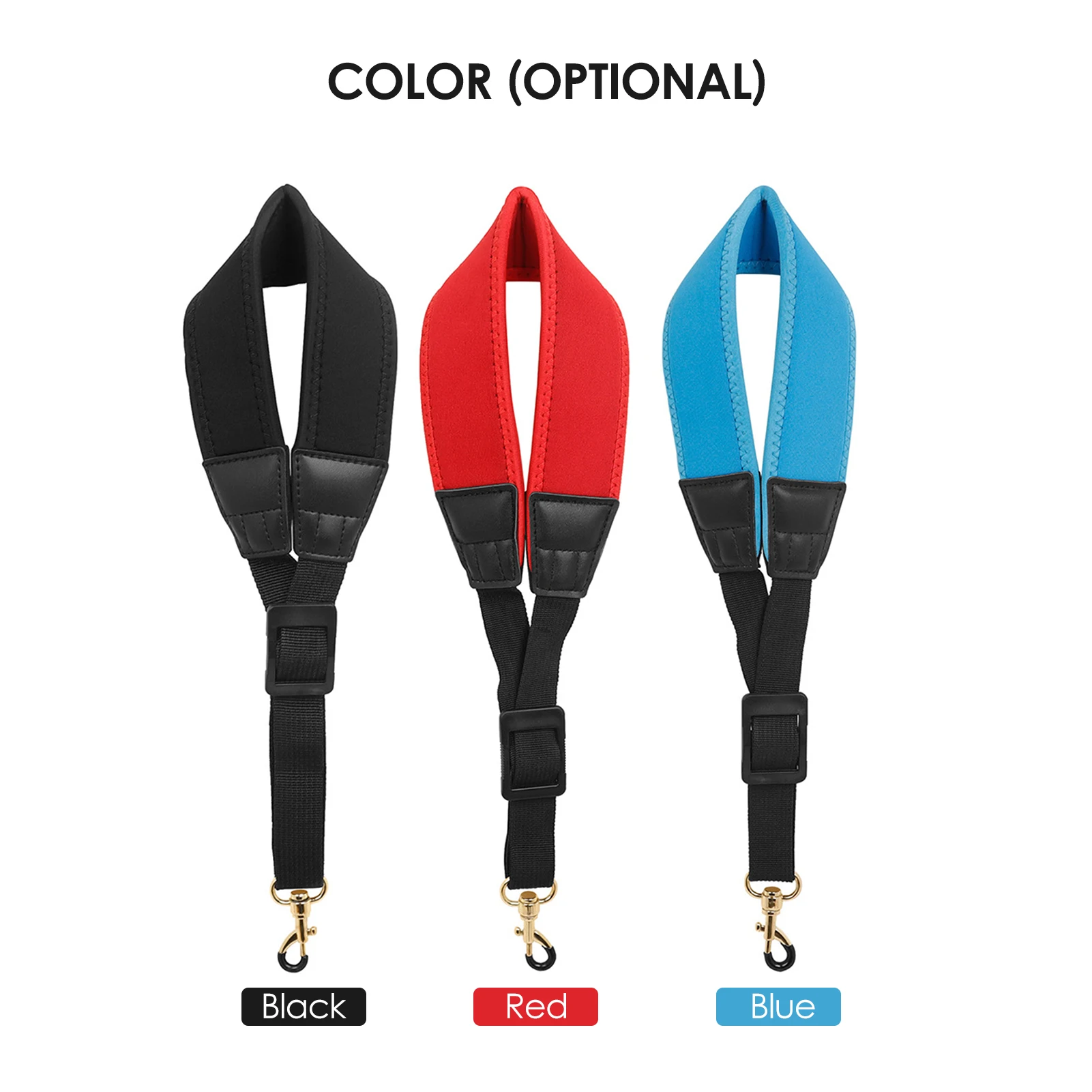 

Adjustable Saxophone Neck Strap Metal Chrome Plated Hook Rope For Soprano Tenor Alto Sax Instrument Fitting One Shoulder ﻿New