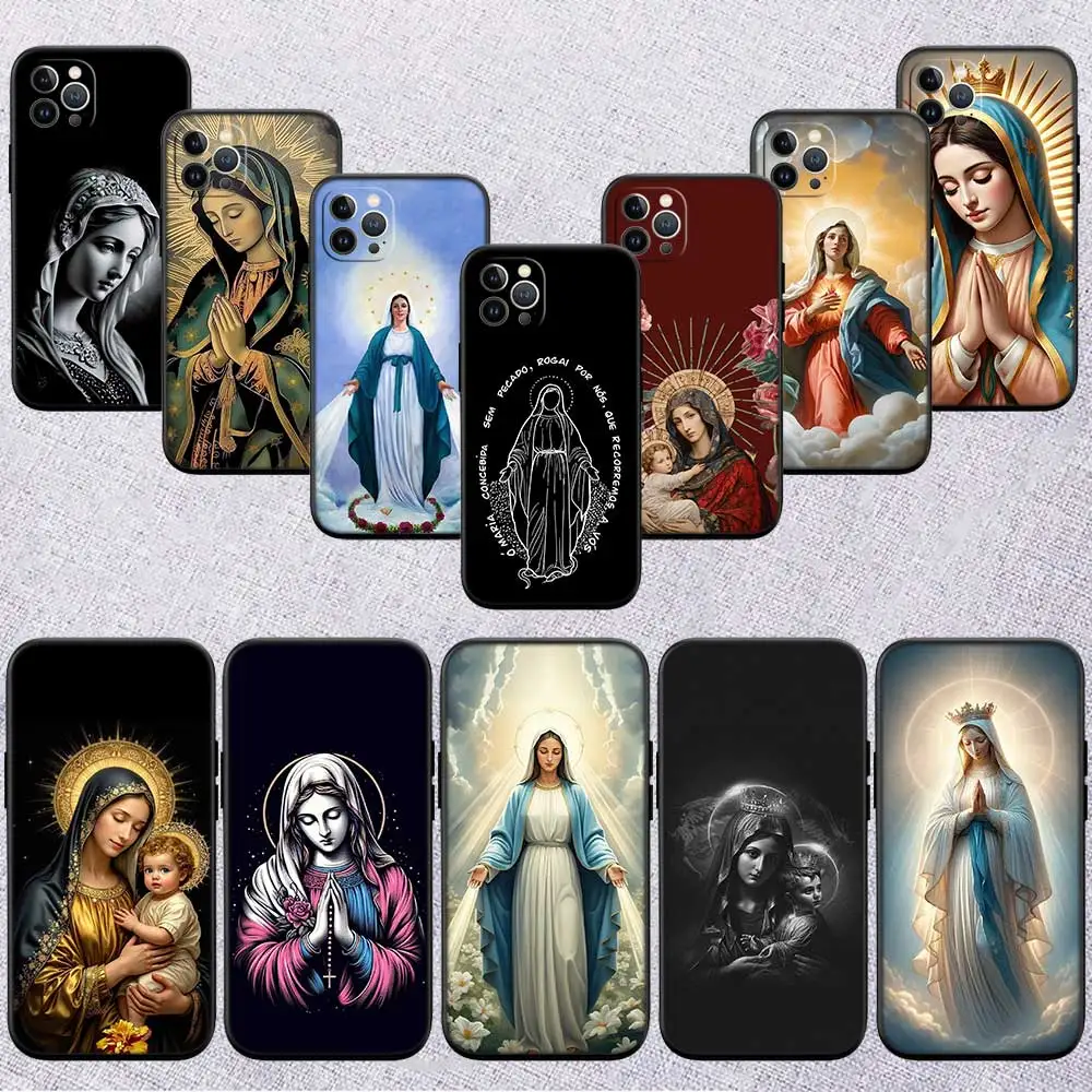 FD40 Virgen Maria Shell Phone Case for Samsung Galaxy Note 10 20 S23 S24 S25 Ultra FE Plus Edge Lite A02S A35 A07 A17