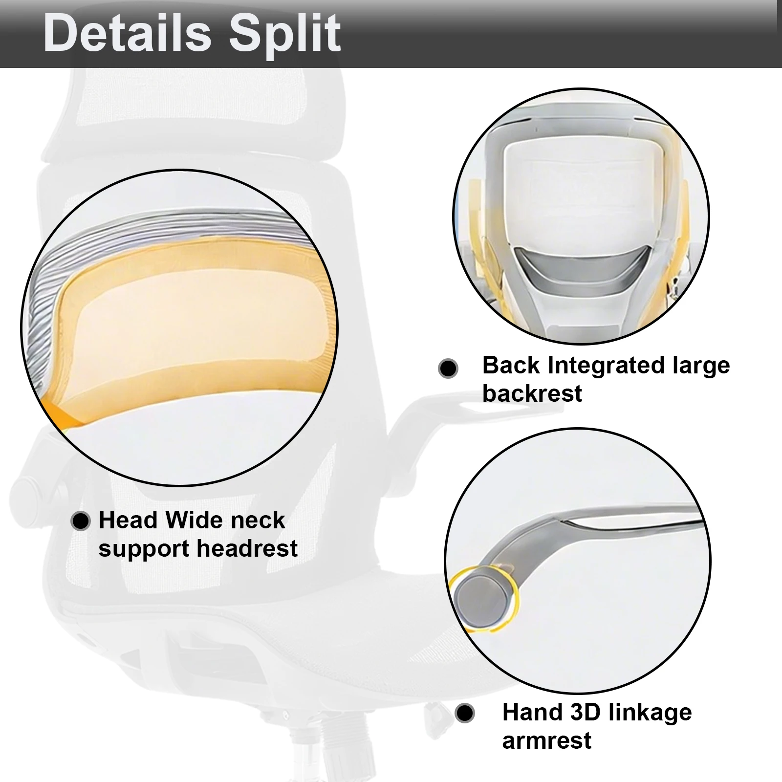 Adjustable Computer Chair Desk Swivel Chairs Recliner Chair Home Furniture Ergonomic High Back Mesh Chair For Office Living Room