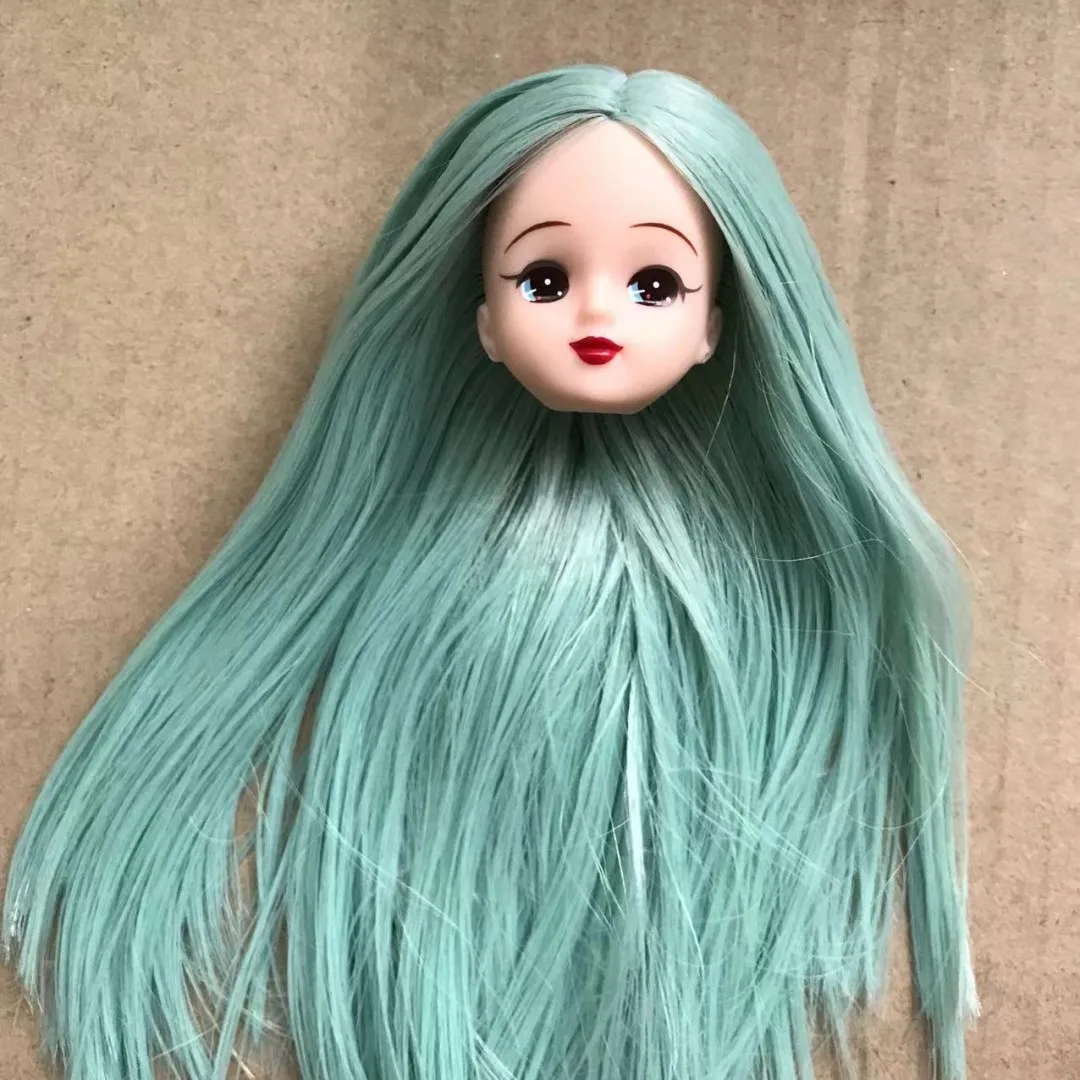 Lica Red Lips Doll Heads Multi Hair Color Style Doll Parts Cute Girl Doll Heads Soft Colorful Doll Heads
