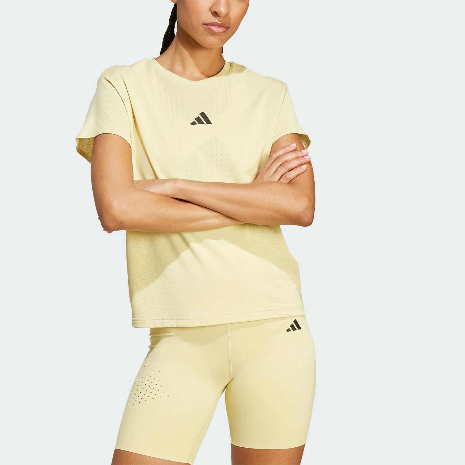 

Adidas Genuine 2025 Summer Women's Breathable Sport Fitness T-shirt JX7430