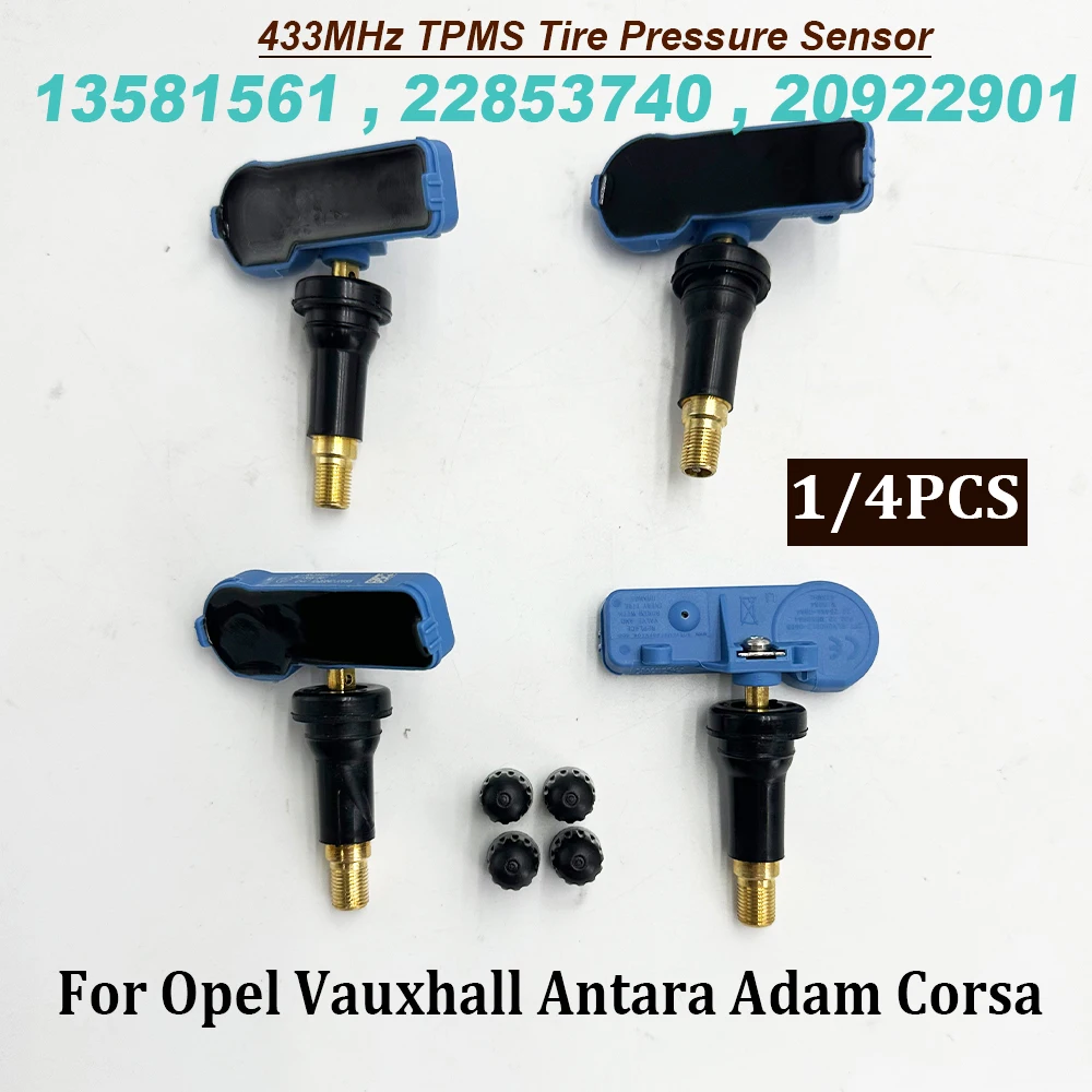 1/4PCS 13581561 22853740 20922901 25809220 TPMS 433Mhz Tire Pressure Monitor Sensor 25789964 13598773 For C-hevrolet Epica