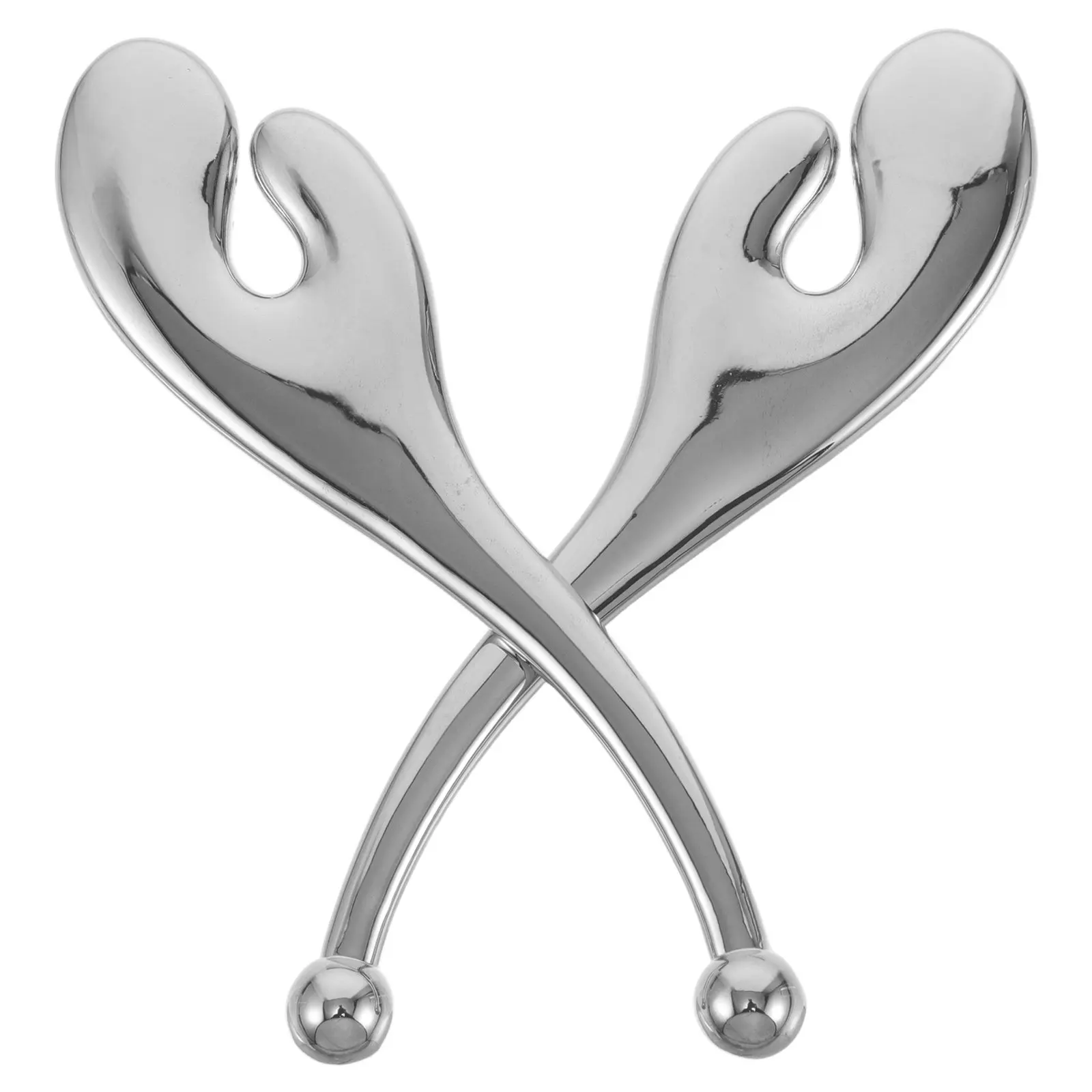 

Набор из 2 металлических массажных аппликаторов для крема вокруг глаз, дорожный массажер для кожи под глазами, шпатель для ухода за кожей, люксовый шпатель для крема для лица