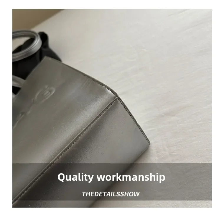 Einfache Vintage-Tragetaschen aus Pu-Leder für Damen, lässige Mode, einzelne Schulter-Cross-Body-Taschen, Handtasche für Damen zum Arbeitseinkaufen – Detail 4