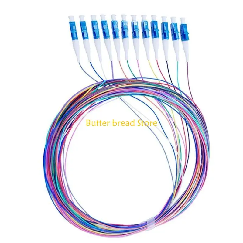 W89C 12 Colors for APC Bundle Pigtail-SM(9/125) Fiber Optical Patch Cord/Pigtail 1.5M Fanout Pigtails Simplex FTTH FTTX