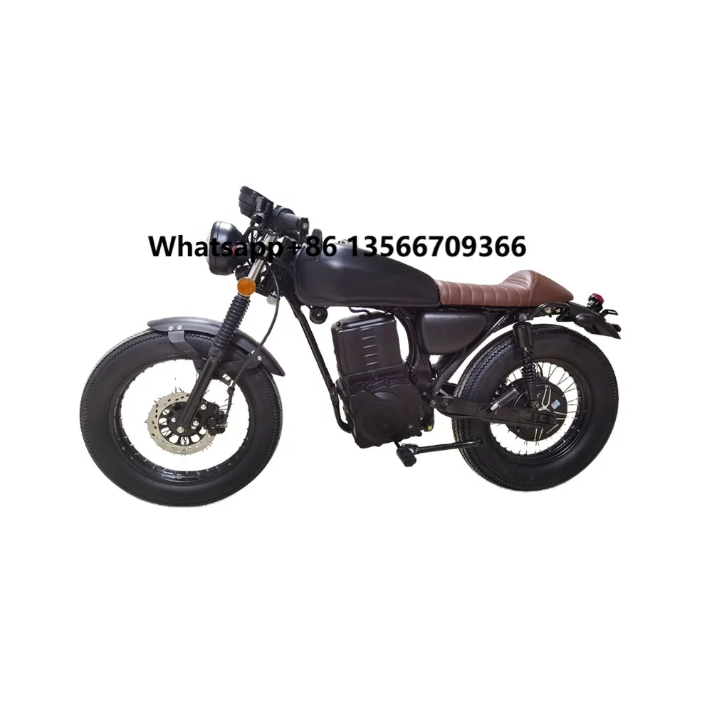 

Electric Cafe Racer Motorcycle with Seat