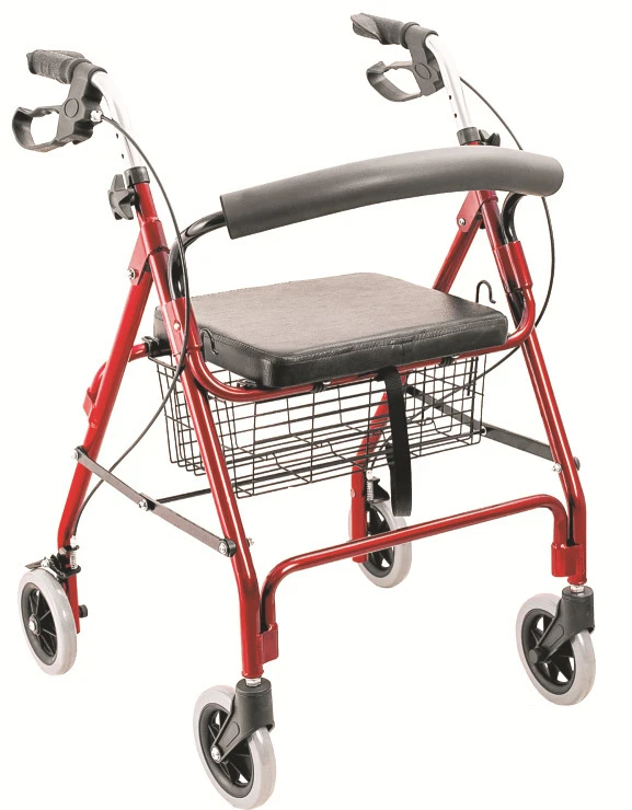 Elderly Mule Cart Walking Aid Aid Trolley Foldable Convenient Small Push Shopping Cart