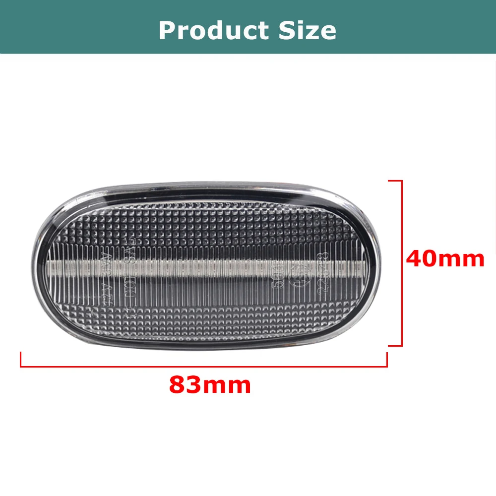 For MItsubishi PAJERO MIRAGE LEGNUM /Lancer GALANT LED Dynamic Side Marker Turn Signal Light Sequential Blinker Light