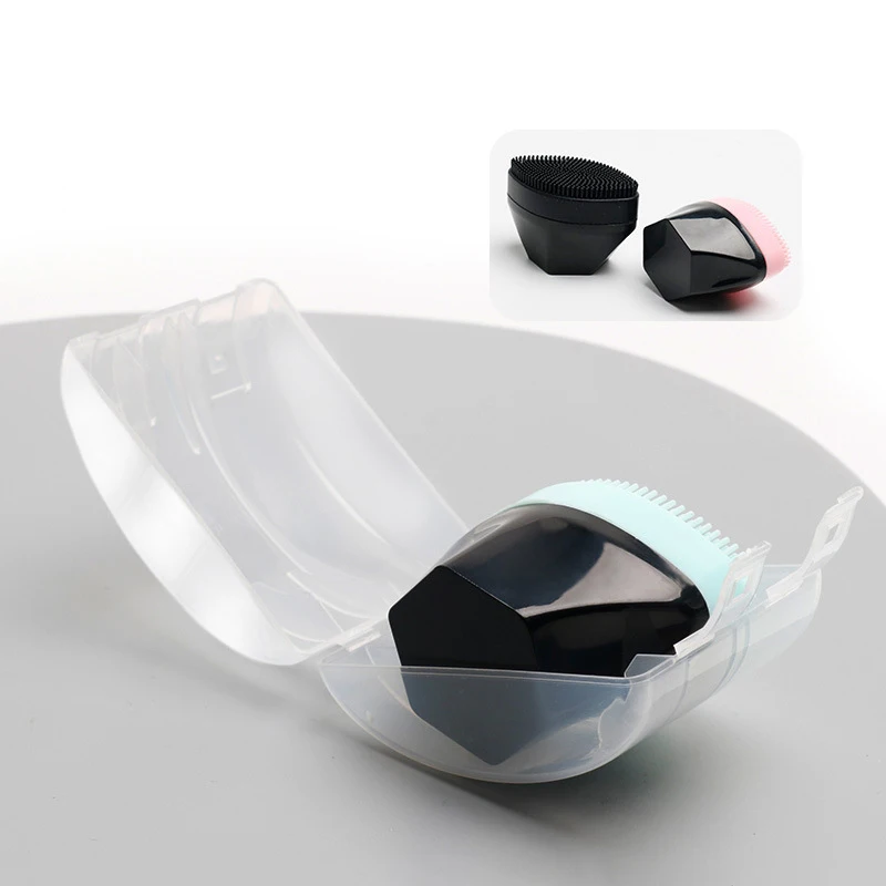 سيليكون فرشاة تنظيف الوجه الوجه المسام العميقة العناية بالبشرة فرك المطهر أداة جديدة صغيرة الجمال لينة التطهير العميق مقشر أداة #3