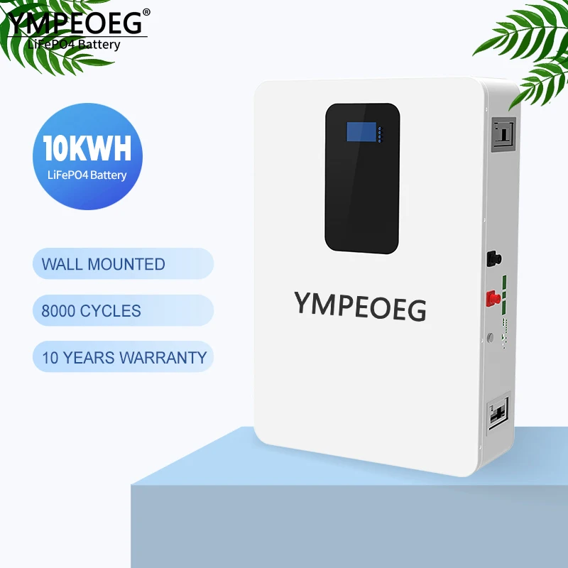 10KWh 100% Full Capacity 48V 100Ah/200Ah 8000 Cycles LiFePO4 Battery Pack Brand New Grade A Built-in BMS 10 Years Warranty