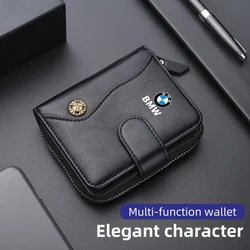 Fashion Luxury Wallet Leather Car Logo Card Holder Coin Purse For BMW E46 E90 E60 F10 E39 F30 E36 F20 E87 E90 E70 E91 E30 G30