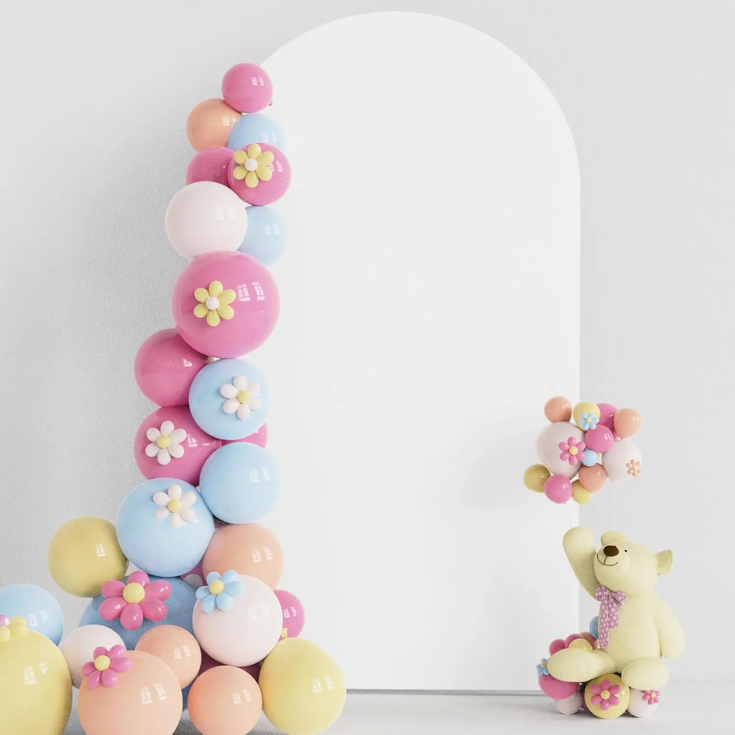 

Arch Backdrop Cover Elastic Spandex Solid Color for Babyshower Birthday Wedding Anniversaire Party Decor Photography Background