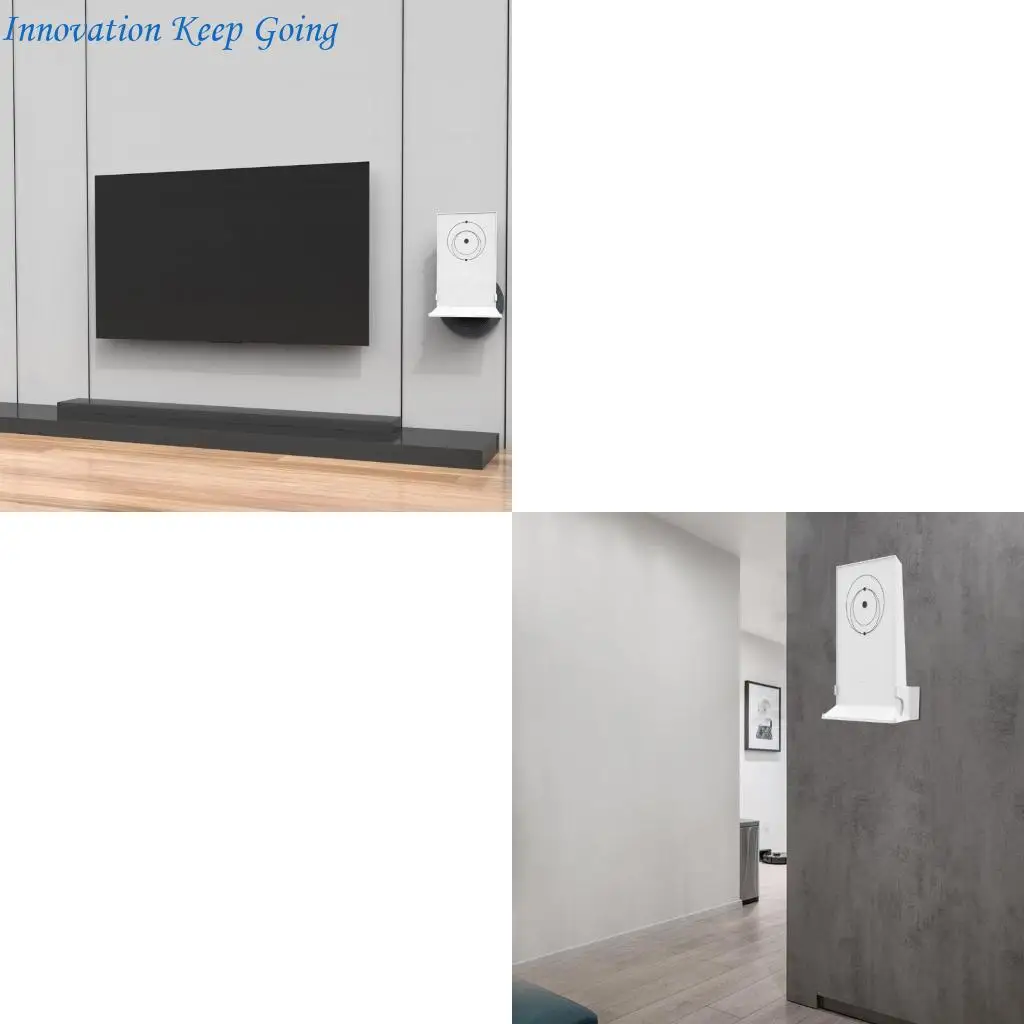 

E65C Wifi Routers Shelf Storage Box Wall Hanging Metal for Star Link V2 Organizers Box