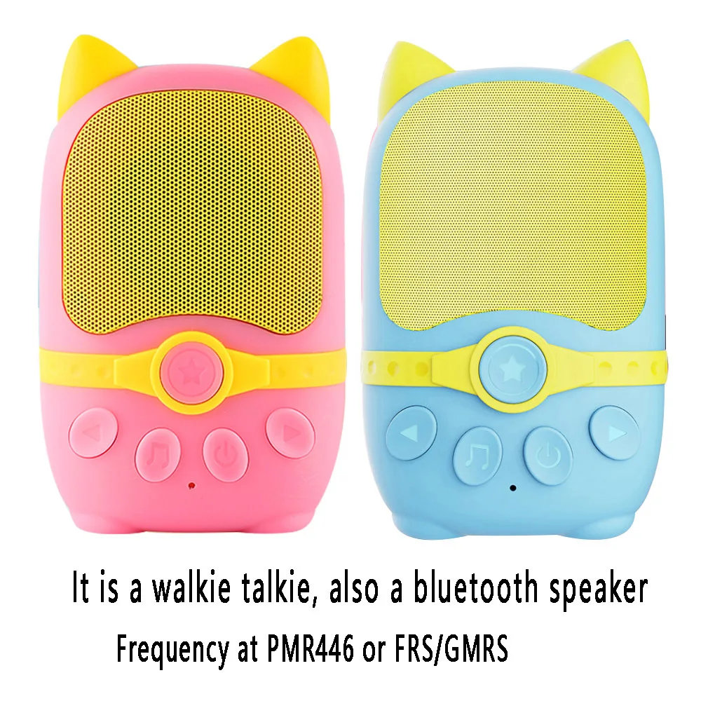 2pc Radtel RB1 Kids Walkie Talkie with Bluetooth Speaker, PMR446 FRS Mini Walkie-Talkie for Children Birthday Gift toys for boy