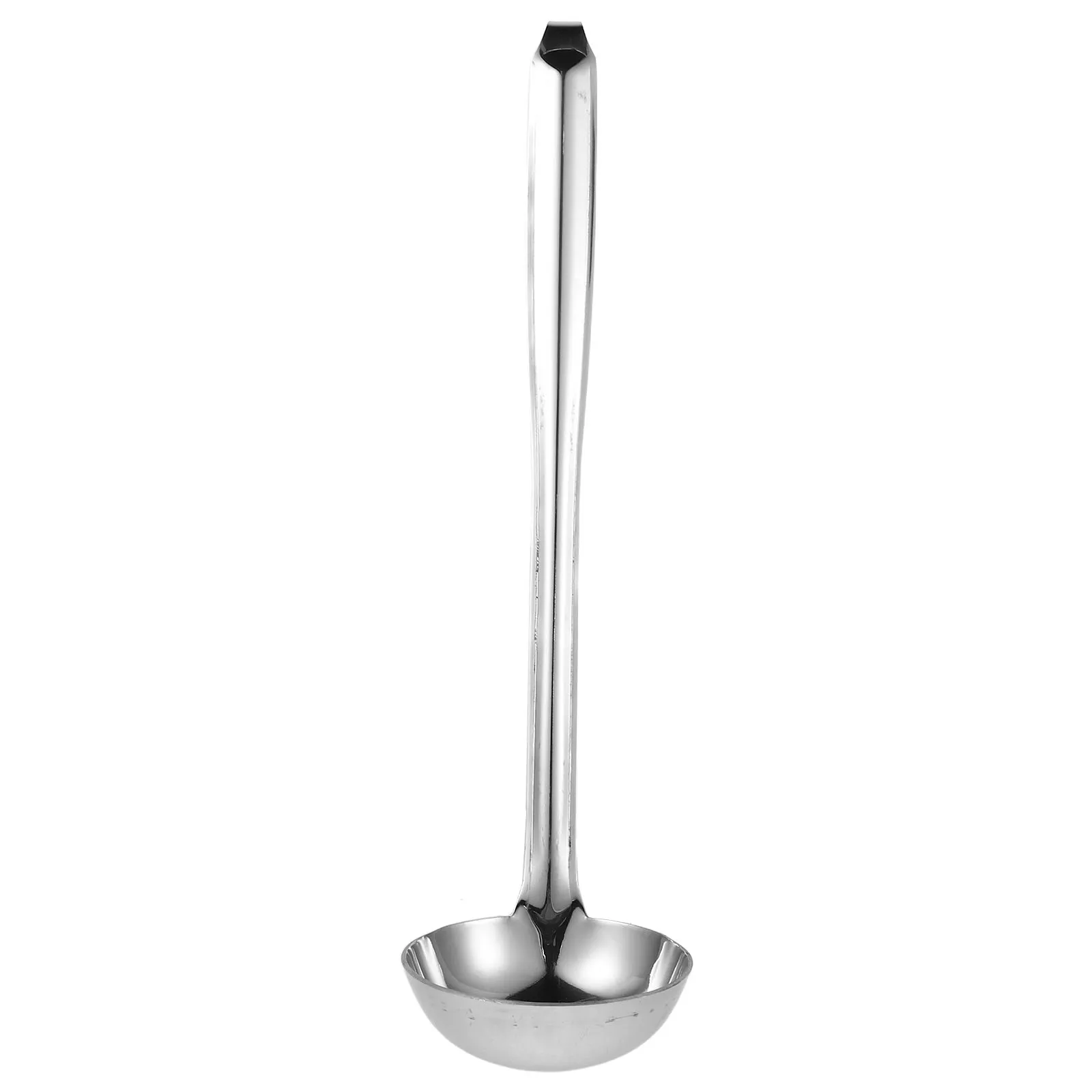 

Stainless Steel Serving Ladle 80Ml Deep Bowl with Hanging Hook for Soups Stews Porridge Catering Buffet Long Handle Soup Spoon