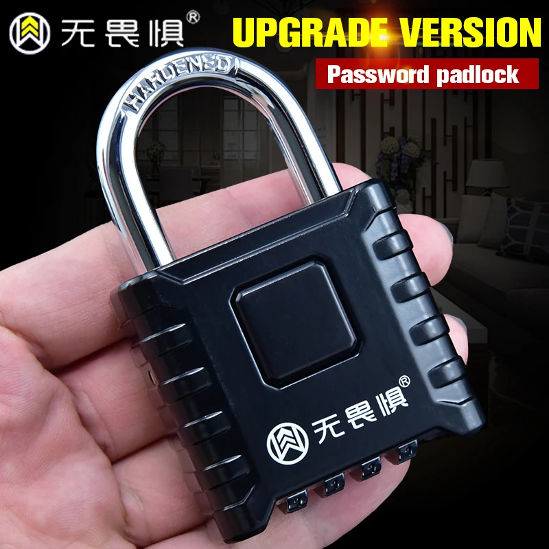 Large anti-theft metal combination lock, padlock, waterproof, anti-rust and anti-theft window lock, outdoor warehouse door padlo