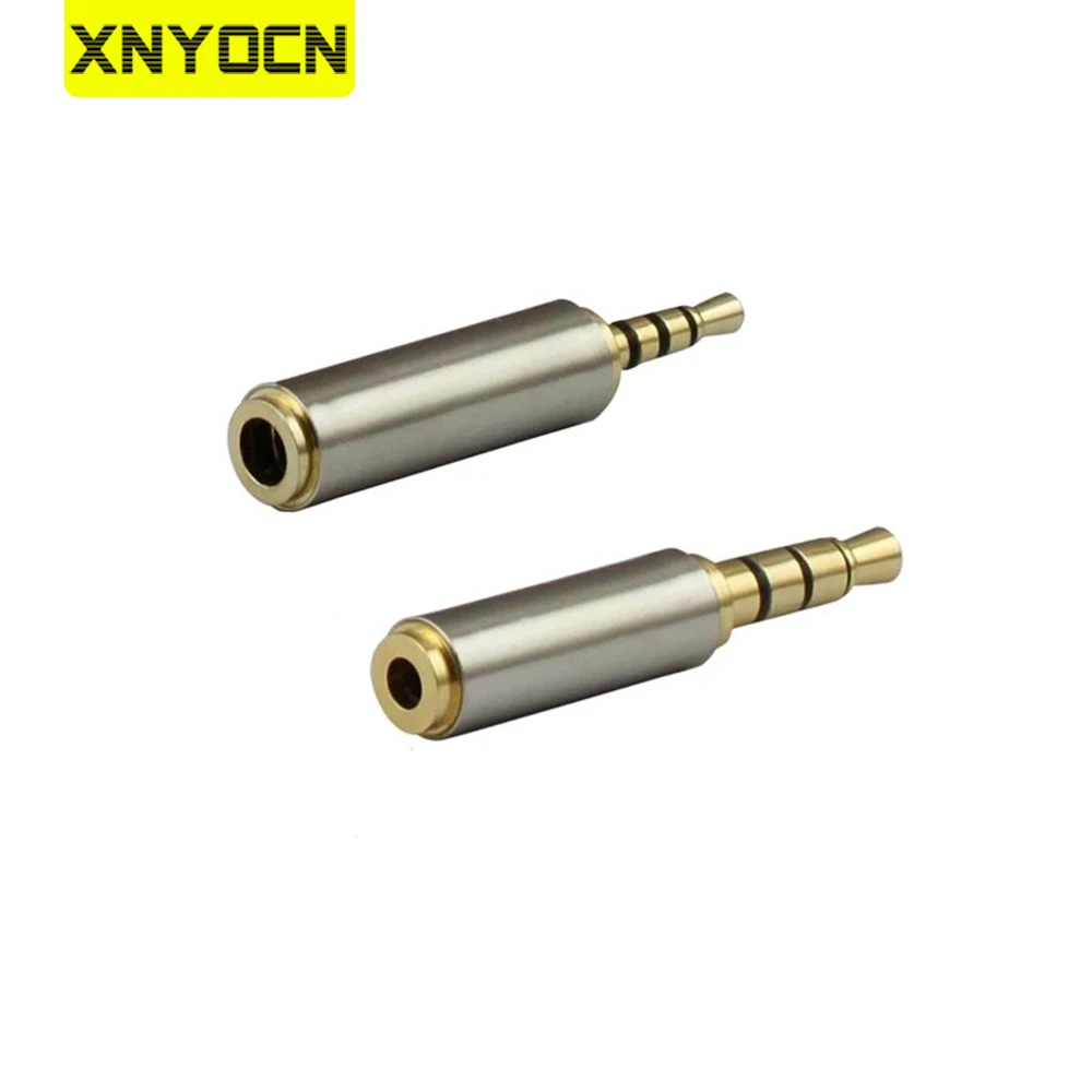 Xnyocn Aux Cable Converter 3.5mm to 2.5mm / 2.5 mm to 3.5 mm Adapter Converter Stereo Audio Headphone Amplifier Mic Metal Jack