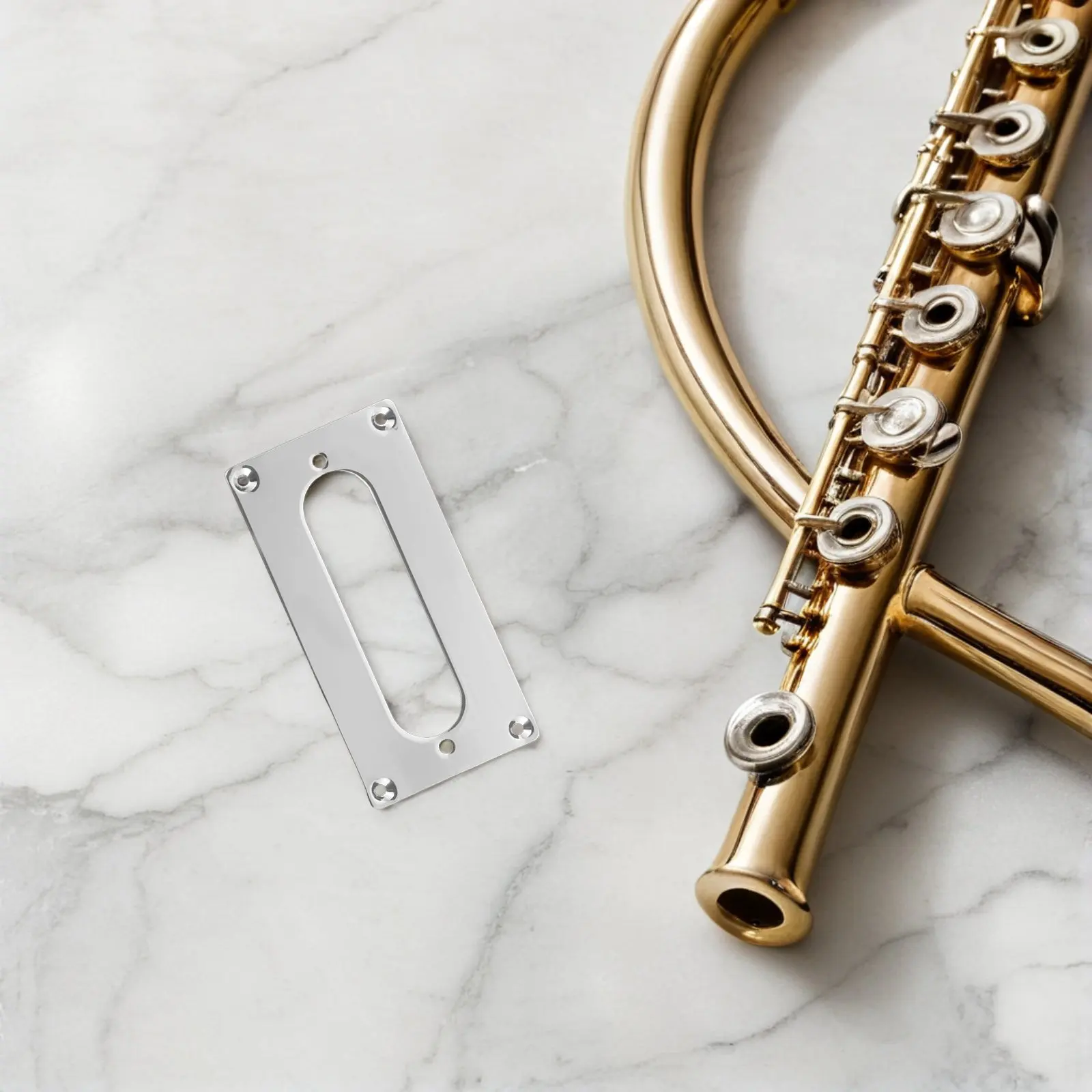 

2 шт. металлические рамки для звукоснимателей электрогитары, плоское основание 92x46 мм, серебристые, сменные крышки для звукоснимателей, запчасти для гитар