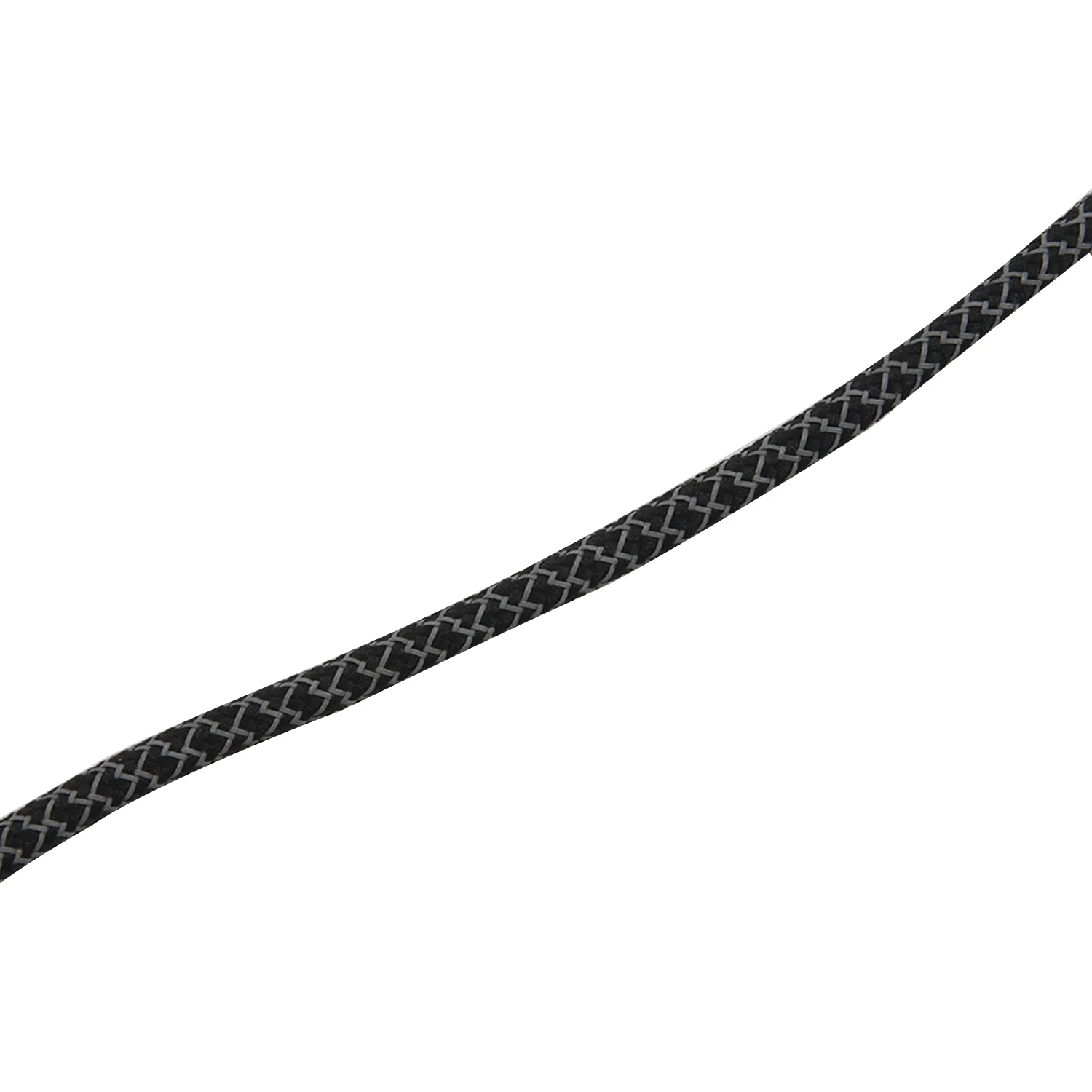 เชือกผูกด้านล่างเป็นลูกไม้เพื่อความปลอดภัยขนาด120ซม. เชือกผูกรองเท้าแถบผ้าสะท้อนแสงสี: ดำ