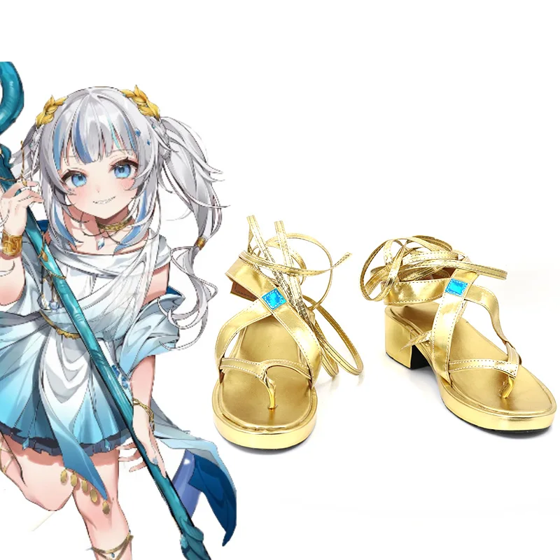 Virtual YouTuber Hololive VTuber Gawr Gura Customize Anime Cosplay Shoes