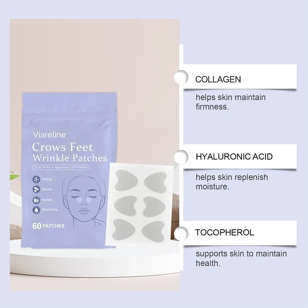 

Crows Feet & Anti Aging Forehead Wrinkle Patches With Retinol, Niacinamide & Collagen Anti Wrinkle For Facial Wrinkles