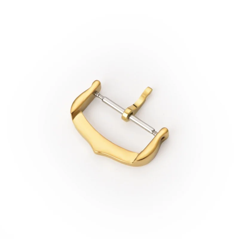 12 мм, 14 мм, 16 мм, 18 мм, 304L, твердая двусторонняя полированная пряжка для часов из нержавеющей стали, 2 мм, металлическая застежка для часов Lizi, аксессуары для часов