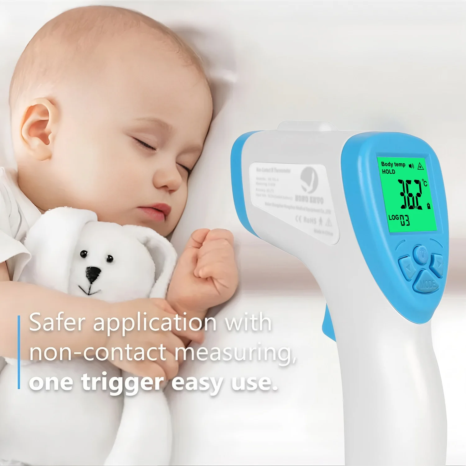 Fever Body Thermometer Digital Non-contact Human Thermometer Handheld Thermometer measure Tool for Children Adult