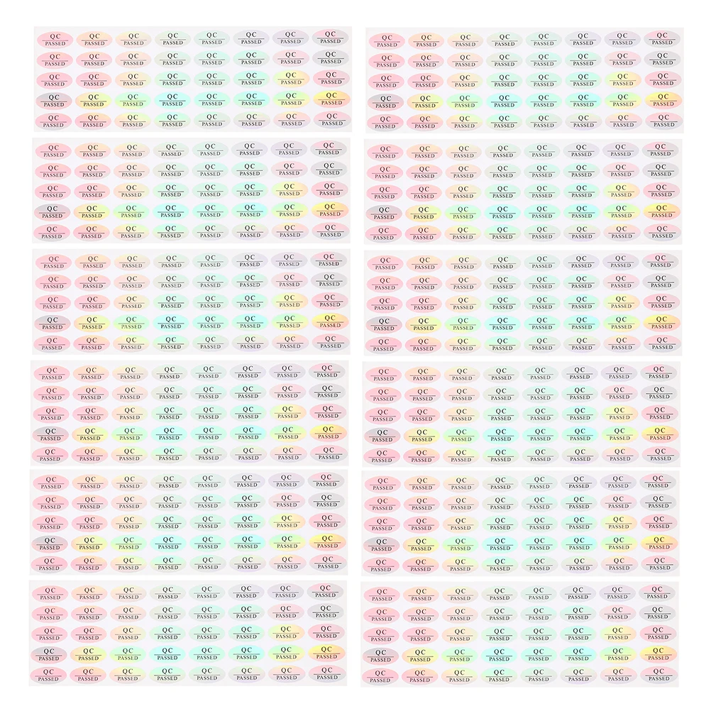 

800pcs Waterproof Qc Passed Stickers Adhesive Warehouse Tested Labels Inventory Quality Inspection Tags Shipping Status Tested