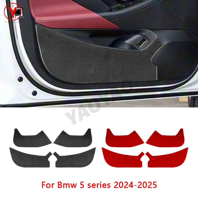 

Carbon Fiber Rear Front Protector Anti-kick Panel Trim Car Accessories Decoration Sticker For BMW 5 Series i5 G60 G68 2024 2025