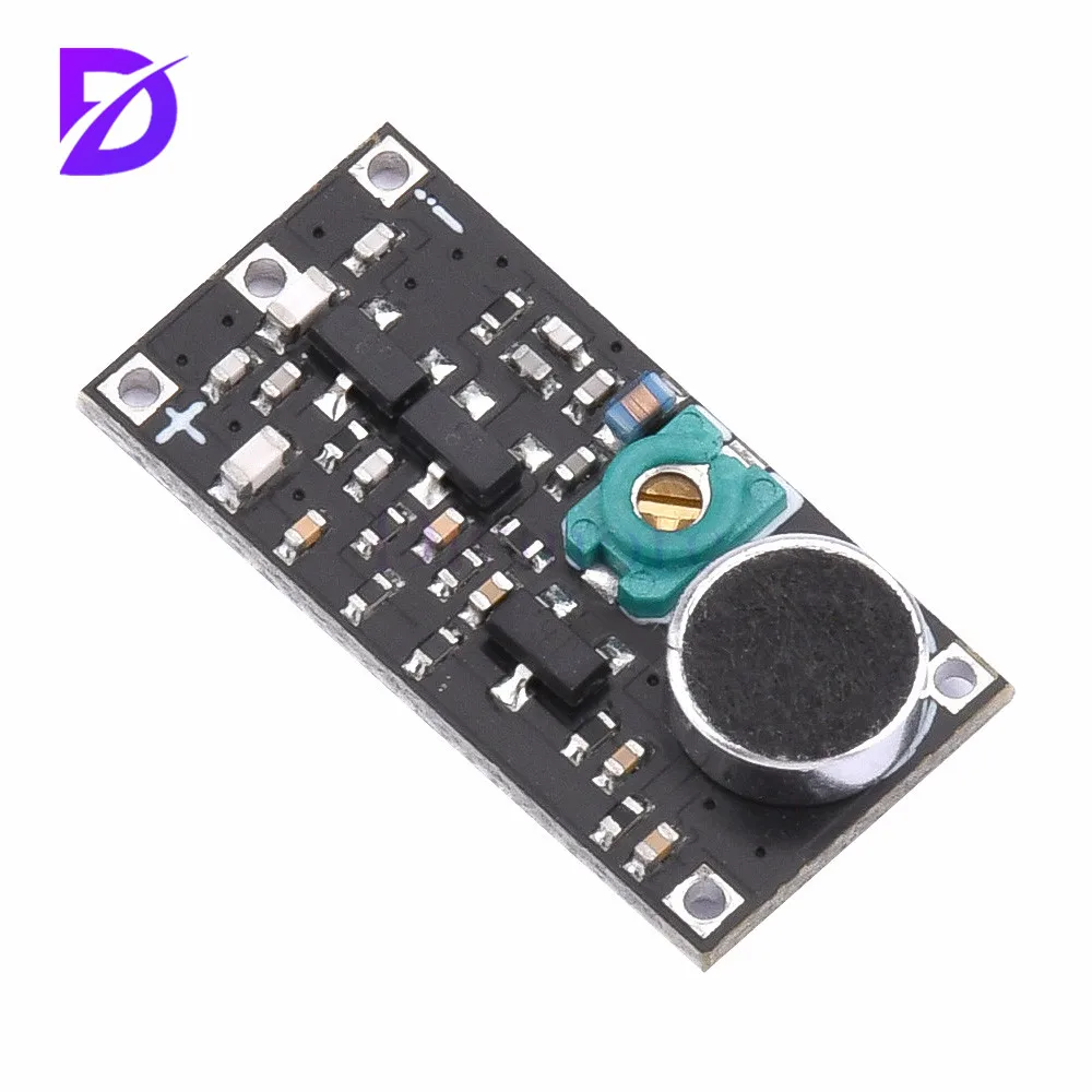 5 Stück/1 Stück 88–115 MHz FM-Sender-Modul mit Mikrofon DC 2 V 9 V 9 mA kabelloses Auto-FM-Radio-Transmitter-Board für Arduino-Telefon