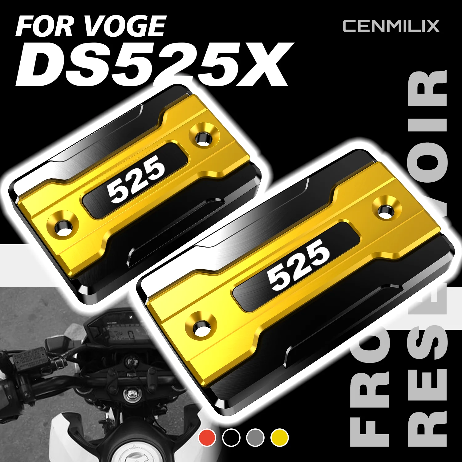 For VOGE 525 DSX DSX525 DS525X 525DSX 2023-2025 Accessories Motorcycle Front Rear Brake Fluid Reservoir Cover Oil Filler Cap