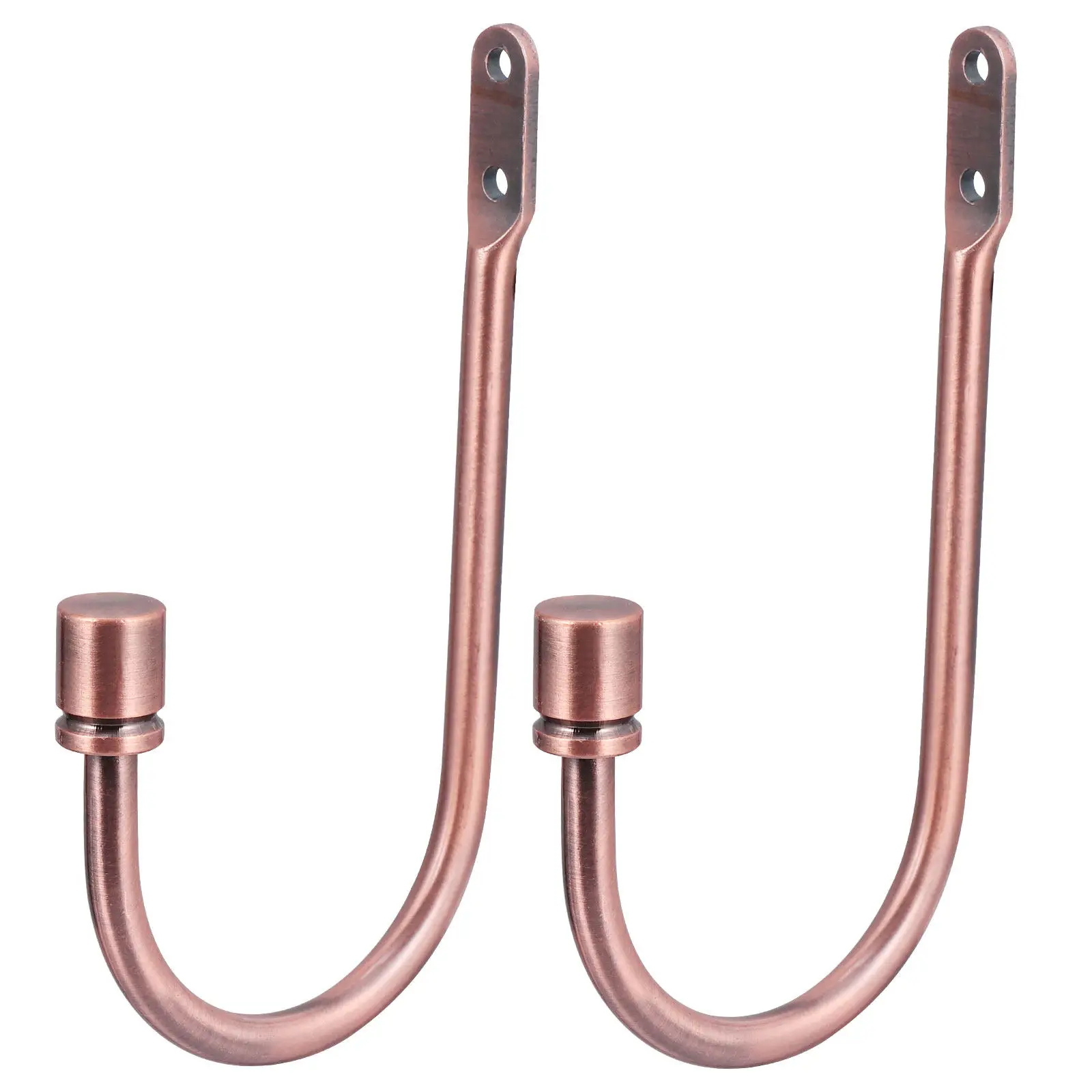 1Pair Curtain Hold Backs Wall Mounted U-Shaped Curtain Hooks Drapery Tiebacks Home Wall Hooks Coat Hat Holders