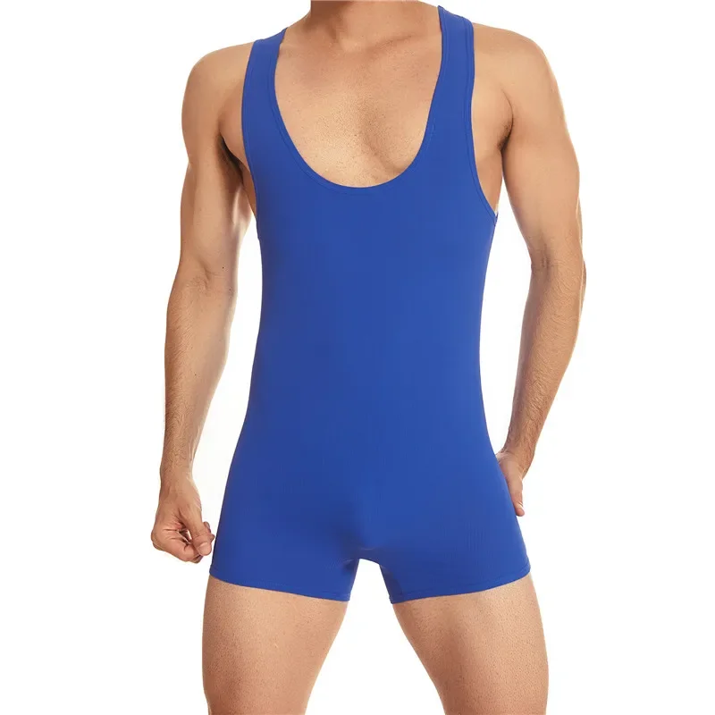 

FYXLJJ Slimming Body Shapewear Bodysuits Men One-piece Shapers Men's Leotard Wrestling Body Building Jumpsuits Singlet Underwear