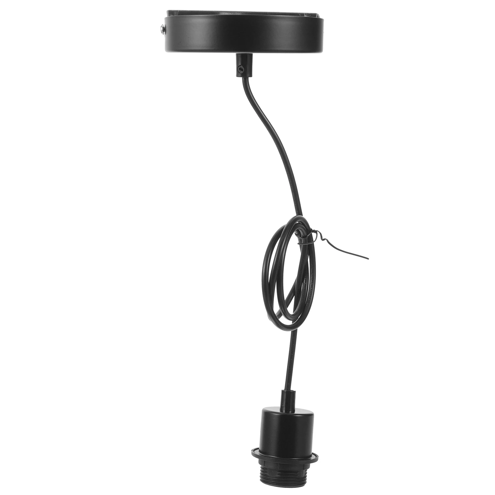 

E27 Lamp Holder 1.2M Wire DIY Pendant Light Socket Metal Threaded Screw Kit Ceiling Bulb Base Industrial Lighting Accessories