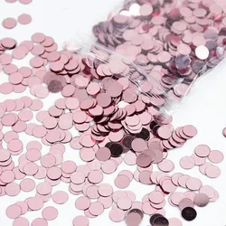 15g/bag 6mm Round Star Confetti Rose Gold Silver Laser Sequins Confetti Filling Balloons Wedding Birthday Party Table Decoration