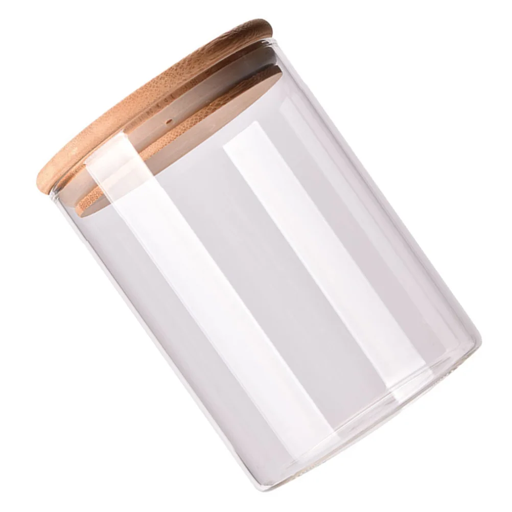 

Sealed Jar Glass Container with Clamp Lid Food Containers Replace Storage Airtight Canister Bamboo Transparent