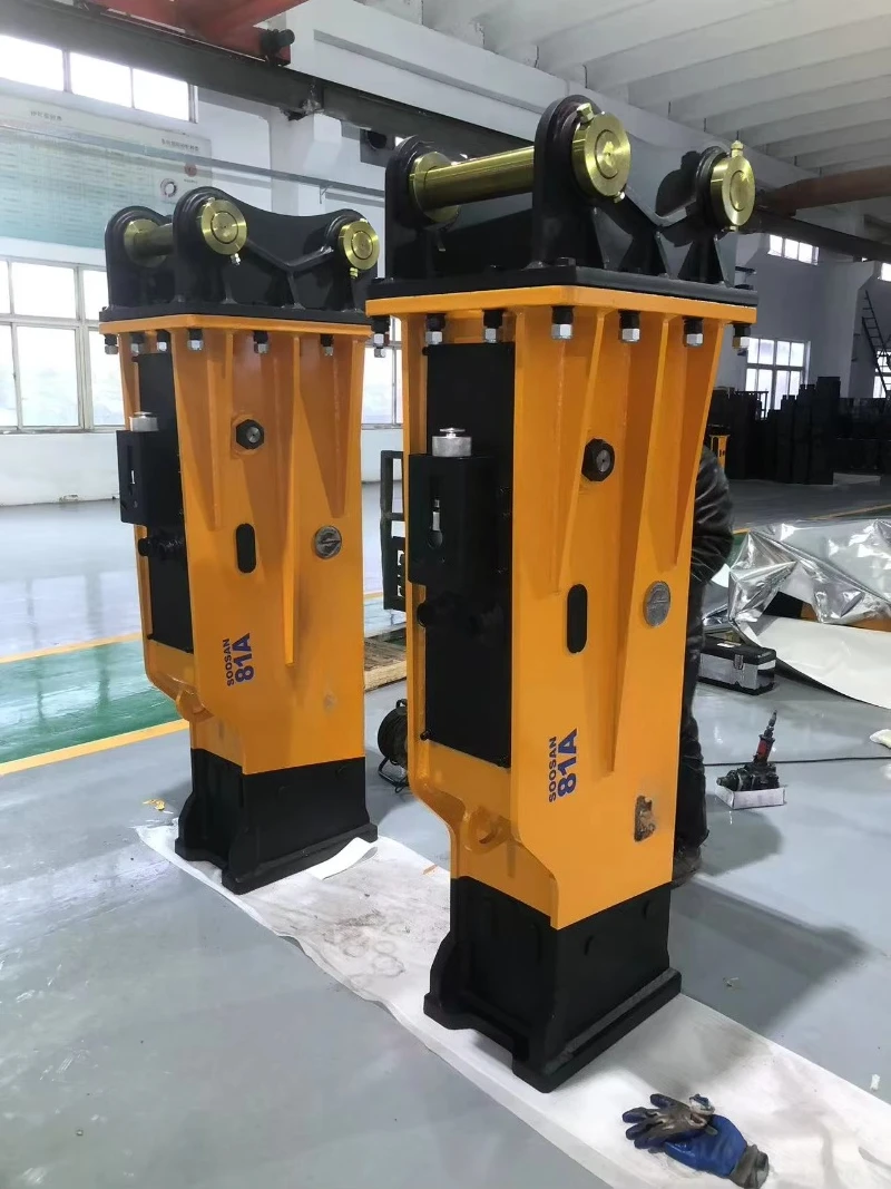 مطرقة صخرية كسارة هيدروليكية مع شحم أوتوماتيكي