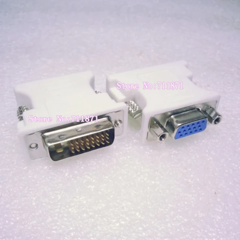 15P VGA D-sub Female to DVI24+1 Male connector D-Sub VGA Female DVI male Adapter 15P 24+1Pin connector VGA DVI Adapter connector