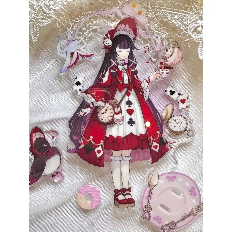 게임 Genshin Impact Sandrone Columbina 코스프레 스탠드 모델 Moon Maiden Marionette 아크릴 피규어 데스크탑 장식 팬 선물
