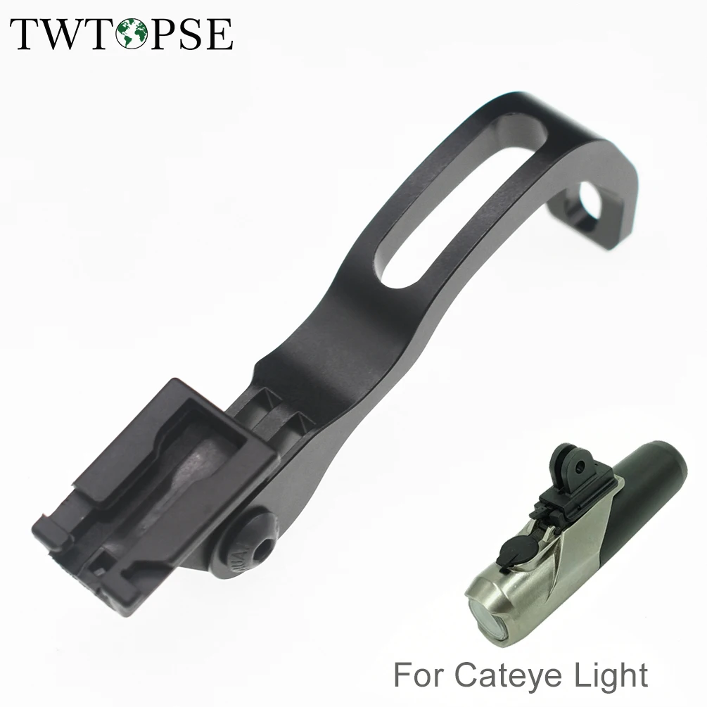 TWTOPSE Bike Light Holder Mount Bracket For Brompton Folding Bike Bicycle 3SIXTY Fit CATEYE VOLT200 300 400 800 AMPP400 500 800