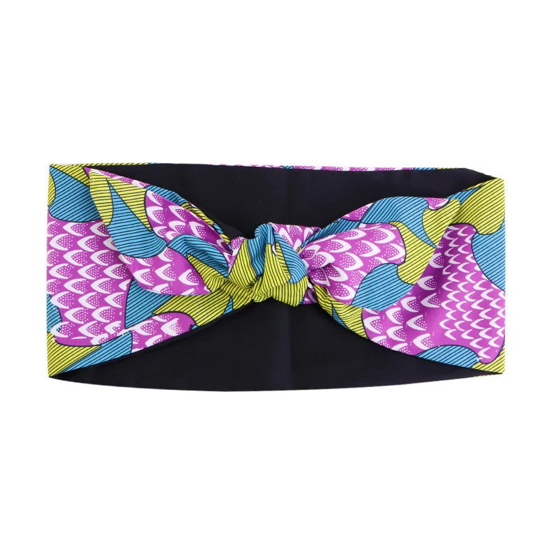 Bandeau de sauna de style noué imprimé motif africain pour femmes, sport, yoga, course, salon, maquillage, rond, mode, accessoires pour cheveux, nouveau