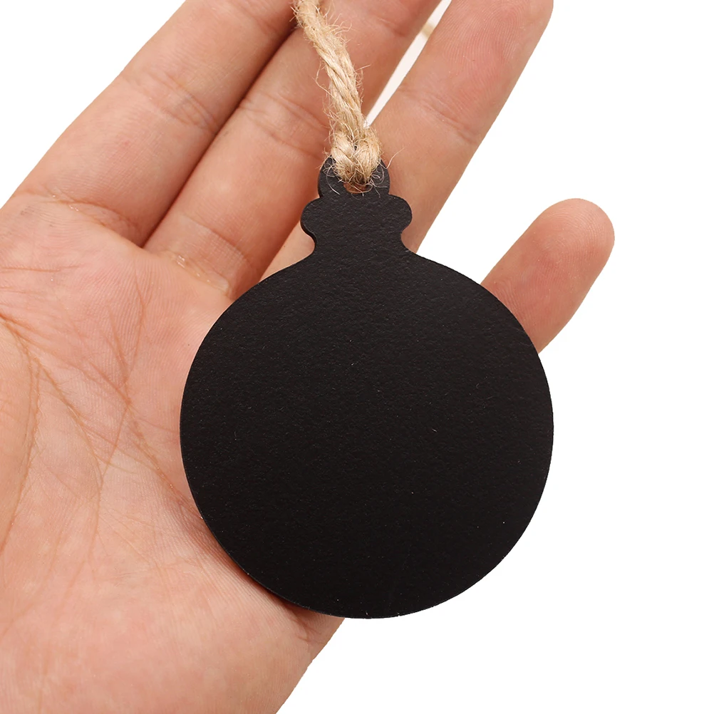 

10pcs Mini Two-Sided Wooden Chalkboard Rope Home Decoration Diy Crafts Wedding Party Favors Labeling Reminder Memo Hanging