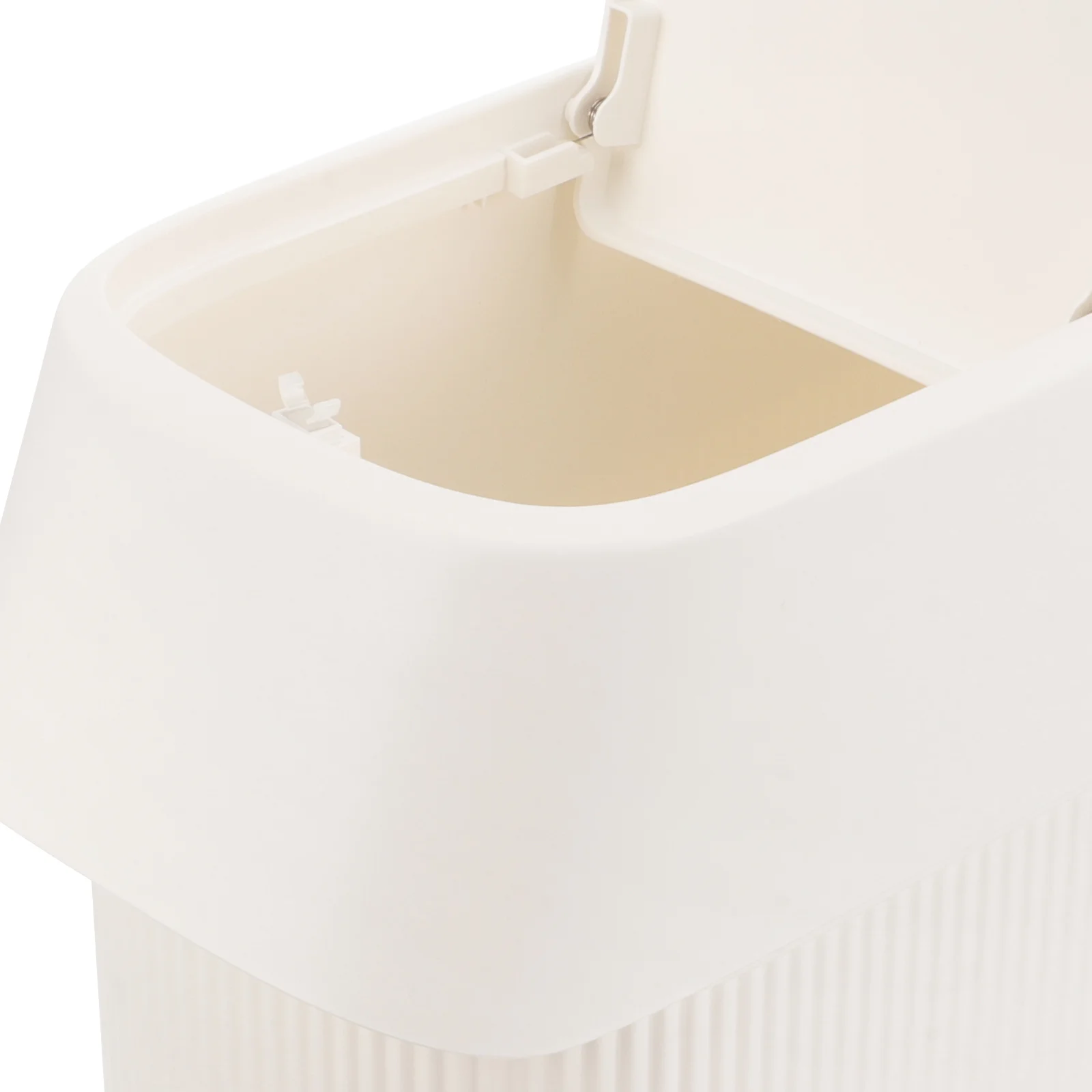 

Square Can Large Capacity Narrow Space Saving Garbage For Home Use Covered Waste Container Slim Design Modern Style Small Toilet