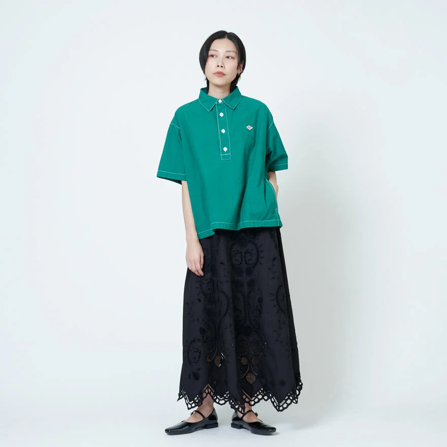 

Nya Japanese Sle ort Sve Casual irt Women's Top Simple Match All Commute Cotton Button up Ne Summer